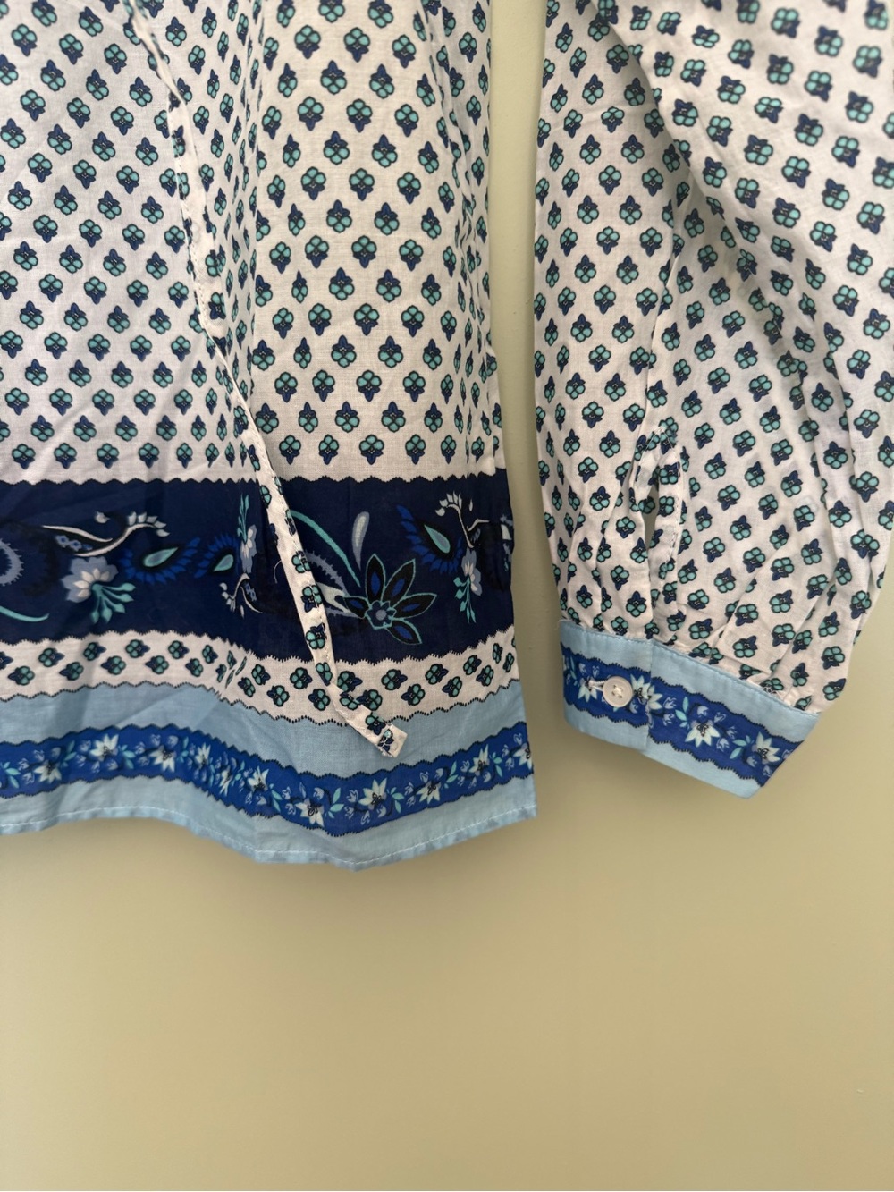 J Crew Tie Front Ruffle Top - Picture 4 of 8
